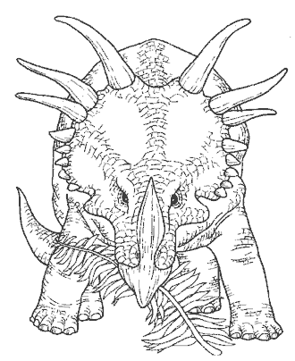 dinosaur coloring page