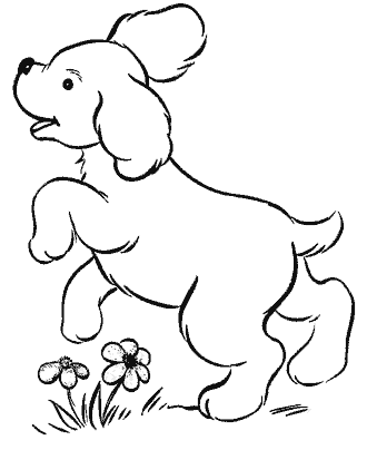 dog coloring page