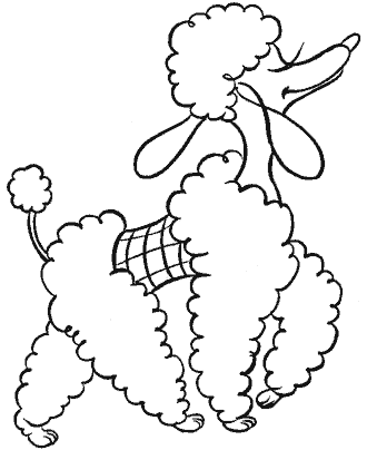 dog coloring page