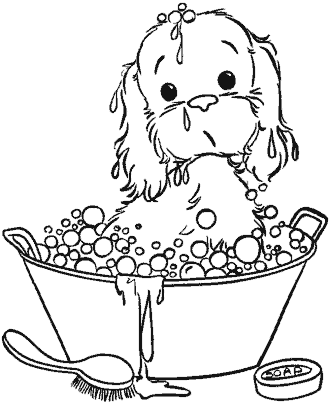 dog coloring page