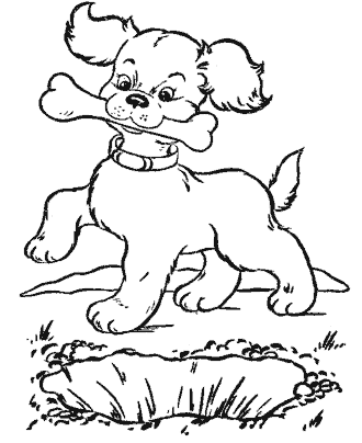 dog coloring page