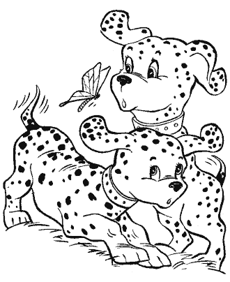 dog coloring page