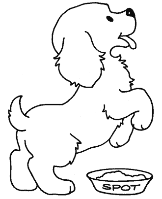 dog coloring page