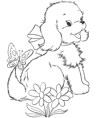 dog coloring page