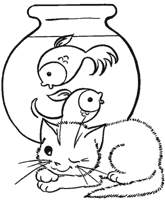 fish coloring page