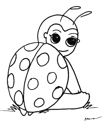 cartoon anime coloring page