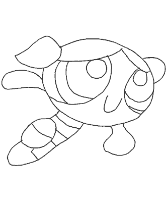 powerpuff girls coloring page