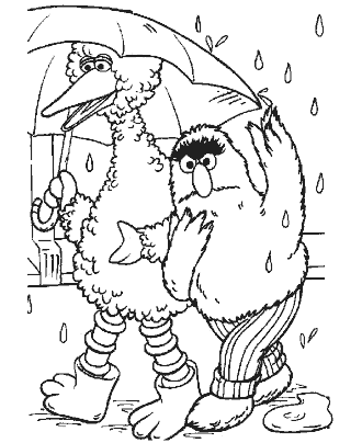sesame street coloring page