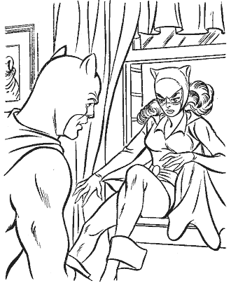 super hero coloring page