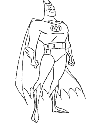 super hero coloring page