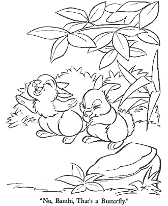 bambi coloring page