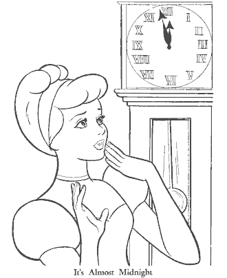 cinderella coloring page