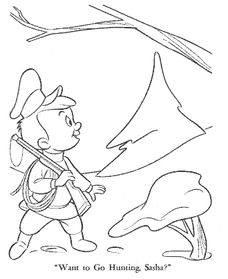 peter and the wolf coloring page