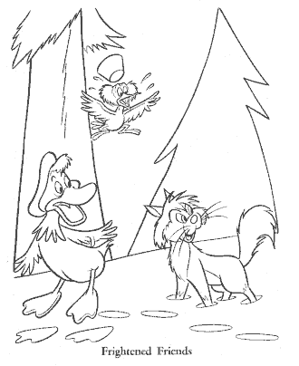 peter and the wolf coloring page