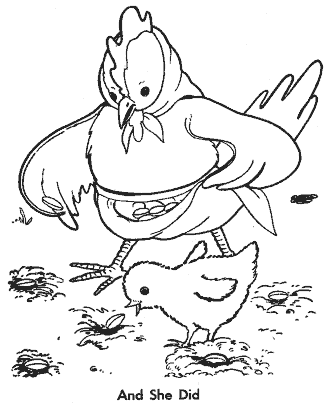 little red hen coloring page