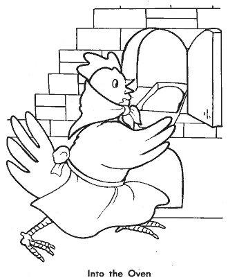 little red hen coloring page