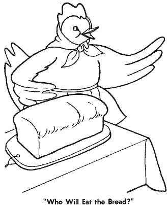 little red hen coloring page