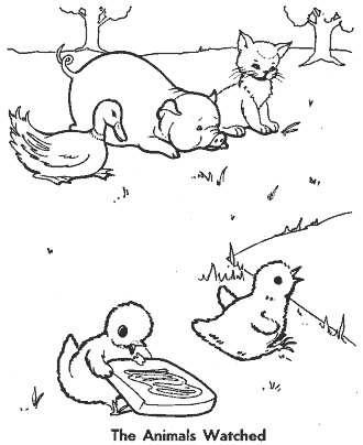 little red hen coloring page