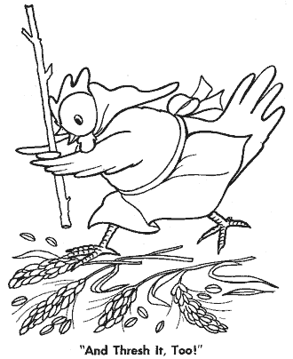 little red hen coloring page