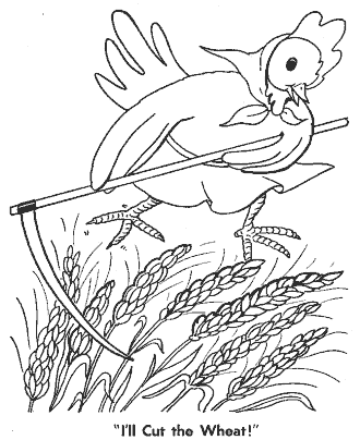 little red hen coloring page