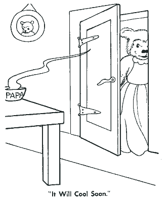 goldilocks and the three bears coloring page