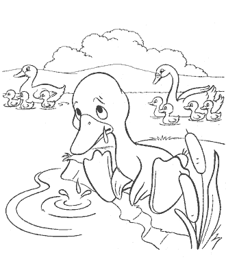 ugly duckling coloring pages