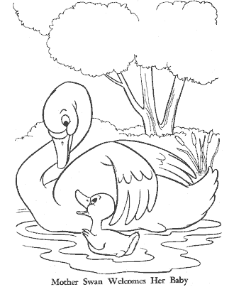 ugly duckling coloring page