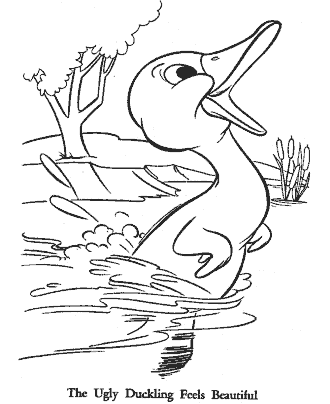 ugly duckling coloring page