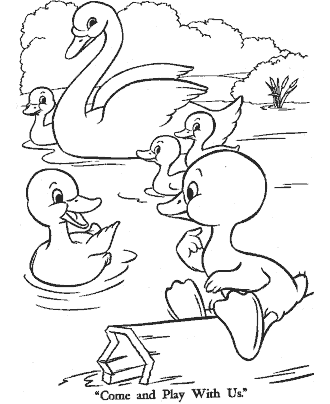 ugly duckling coloring page