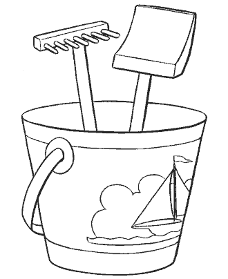 beach coloring pages