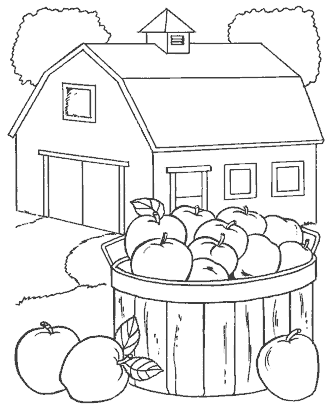 life on the farm coloring page