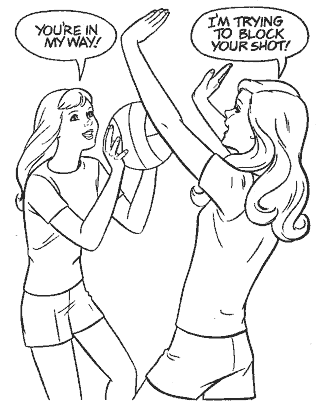 sports coloring page