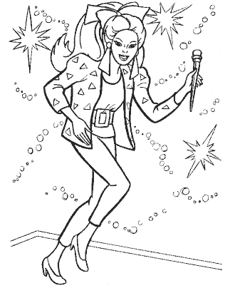 rock star coloring pages for girls