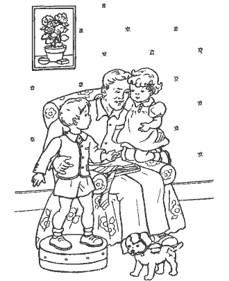 father´s day coloring page