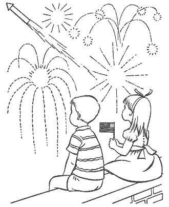 independence day coloring page