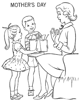mother´s day coloring page