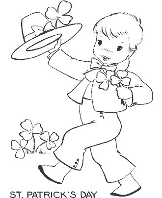 st patrick´s day coloring page