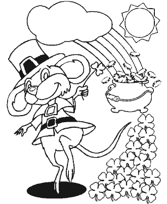 leprechaun coloring page
