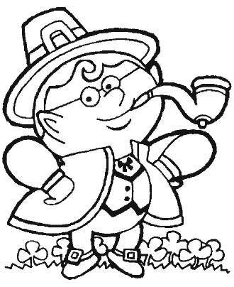 leprechaun coloring page