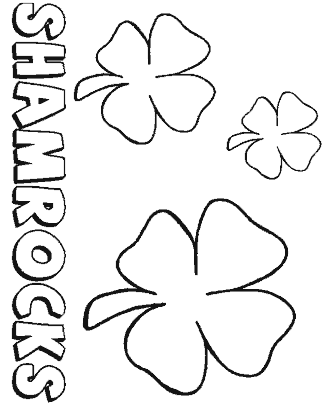 st patricks day preschool coloring page