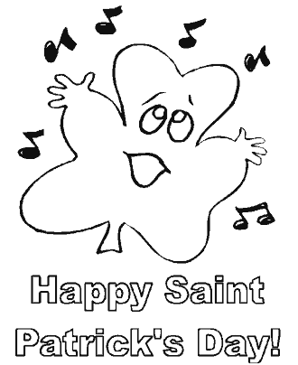 st patrick´s day coloring pages