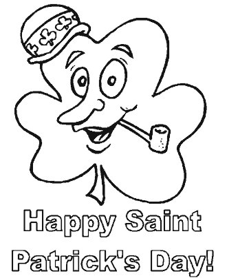 st patrick´s day coloring page