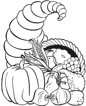 thanksgiving coloring page