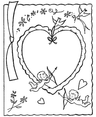Valentine cards for kids to color