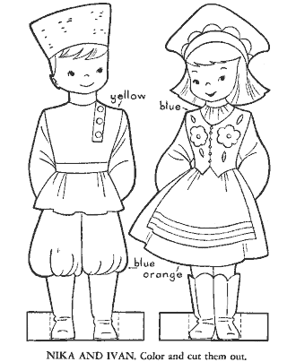 Valentine´s Day crafts coloring page