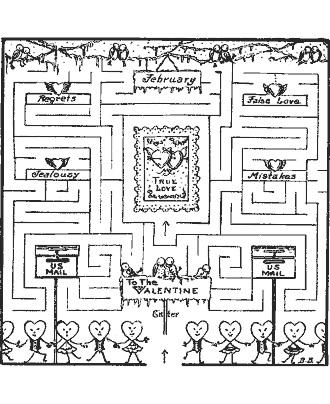 Valentine´s Day crafts coloring pages