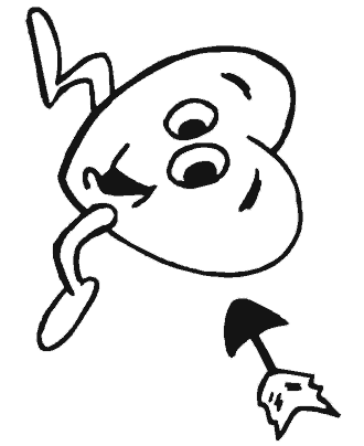 cupid coloring page