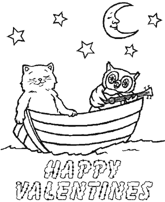 valentin´s day coloring page