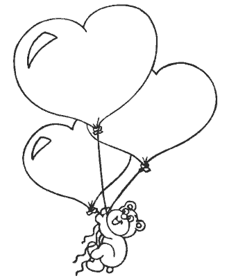 valentin´s day coloring page