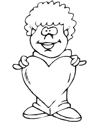 valentin´s day heart coloring pages